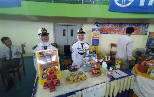 Gedung Olah Raga Sahabudin Babel Stand SMKN 1 TUKAK SADAI